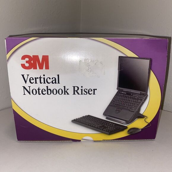 3M Laptop Stand, Raise Screen Height to Reduce Neck Strain LX550 Vertical Riser - Picture 1 of 7